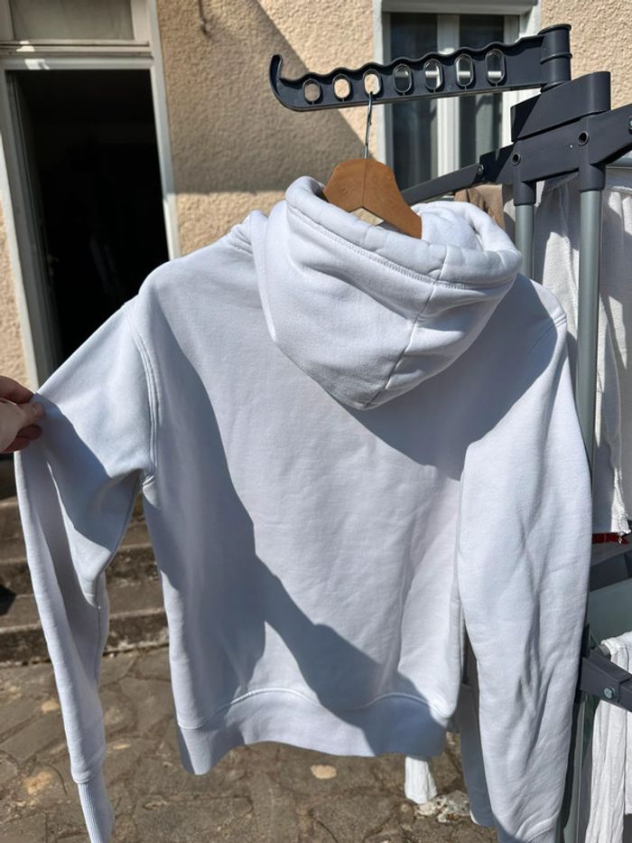 Sweat à capuche blanc superdry - photo numéro 2
