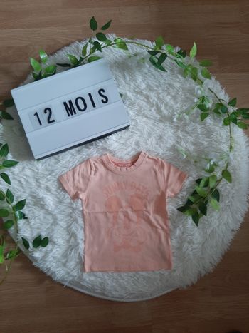 Tee-shirt Mickey corail neuf