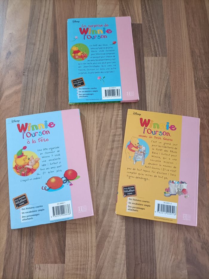 Lot 3 livres Winnie l'ourson+ peluche Bourriquet - photo numéro 4
