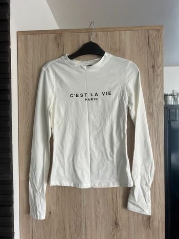 T shirt manches longues a mot