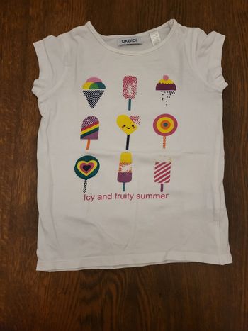 1 tee-shirt manche courte fille 6 ans 