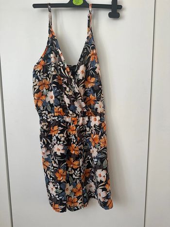 combi-short fleuri taille S femme