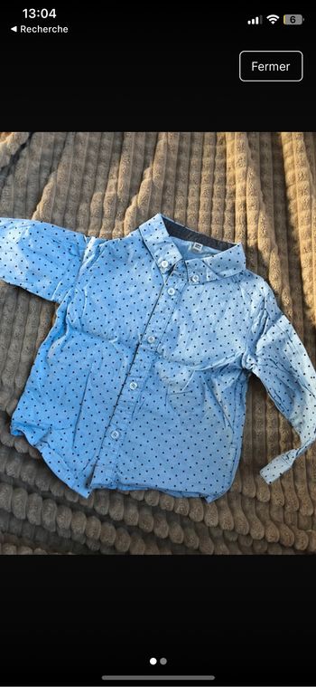 Chemise à pois
