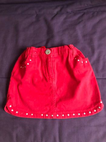 Jupe courte rouge