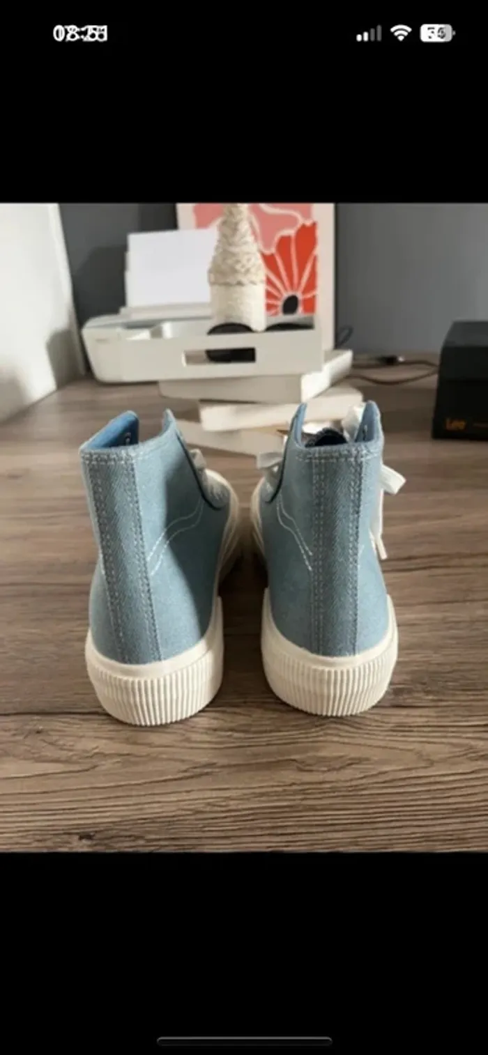 Baskets montantes Lee 37 - bleu jean clair neuves - photo numéro 3