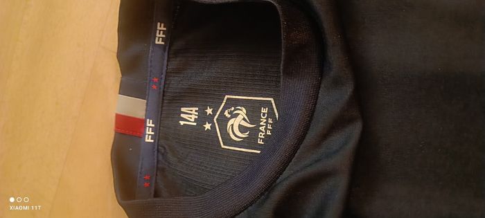 T-shirt maillot France taille 14 ans - photo numéro 3