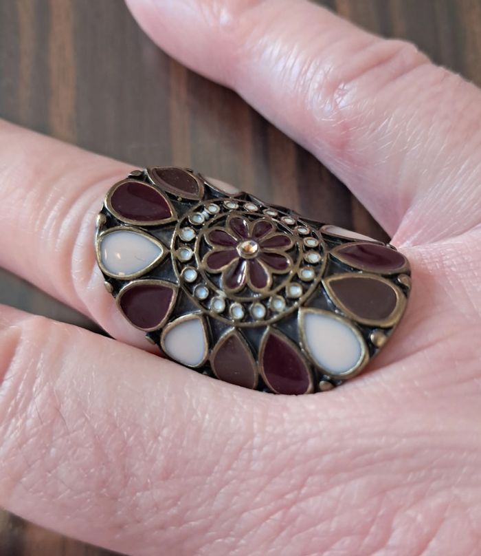 Grande bague émaillée - photo numéro 3