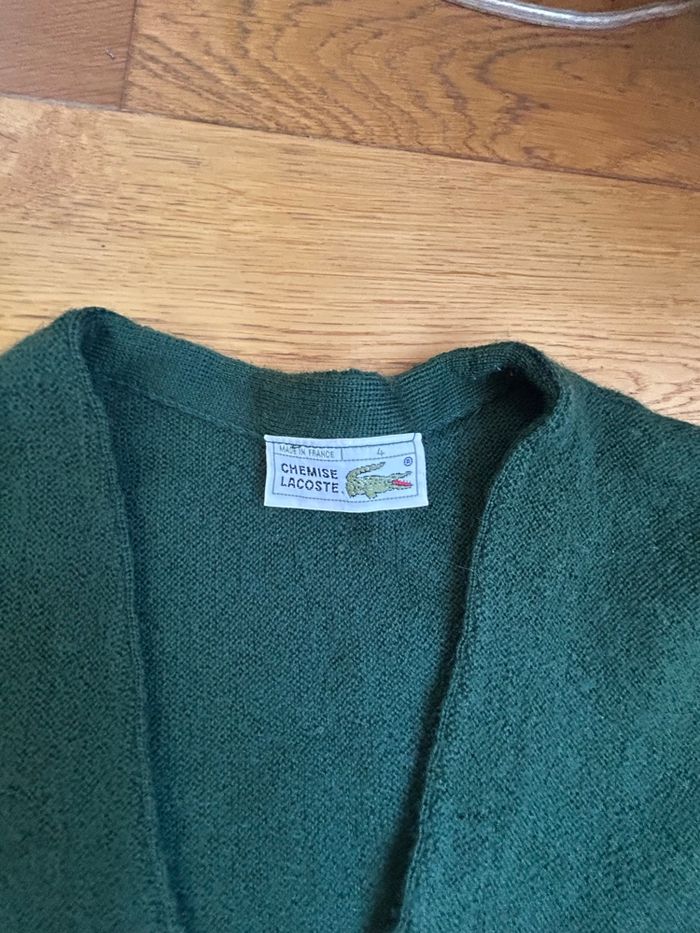Cardigan Lacoste taille l vintage - photo numéro 7