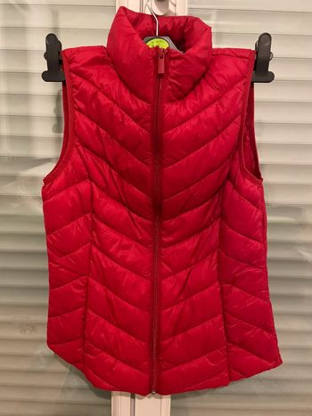 Doudoune sans manche rouge