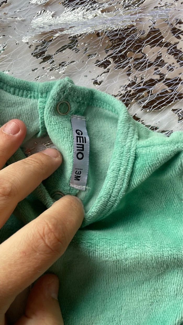 Pyjama velours 3mois - photo numéro 2