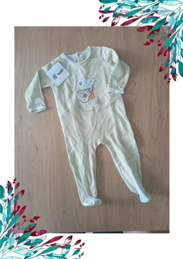 Pyjama 18 mois chat guitare