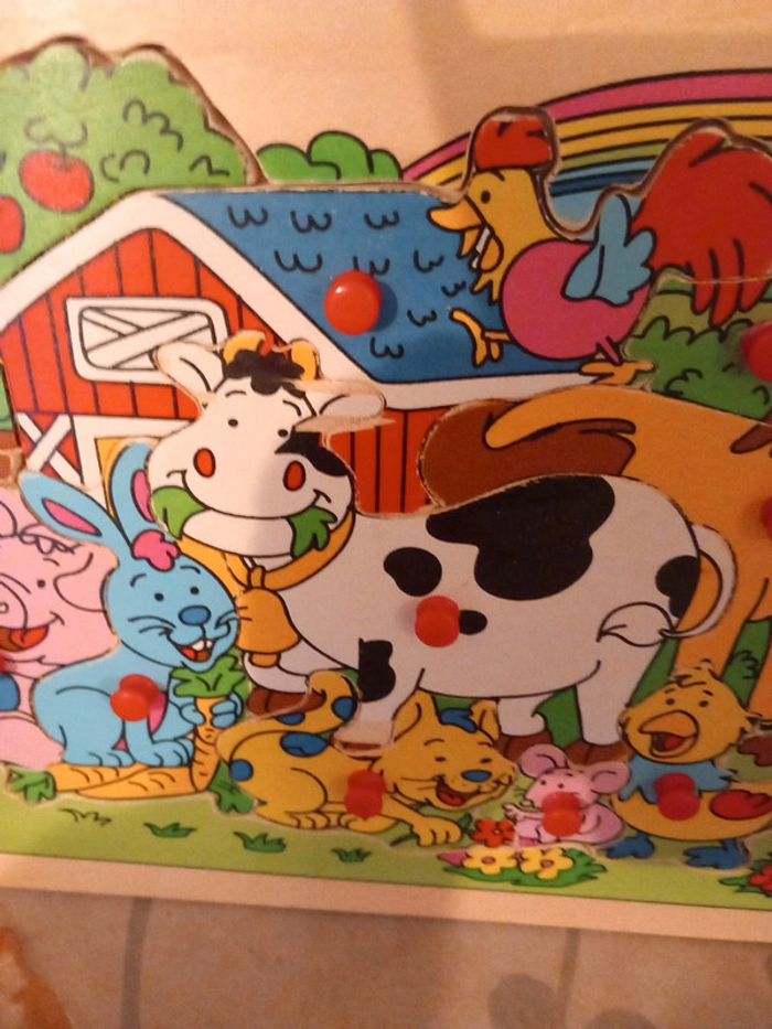 🎅puzzle bois animaux - photo numéro 2