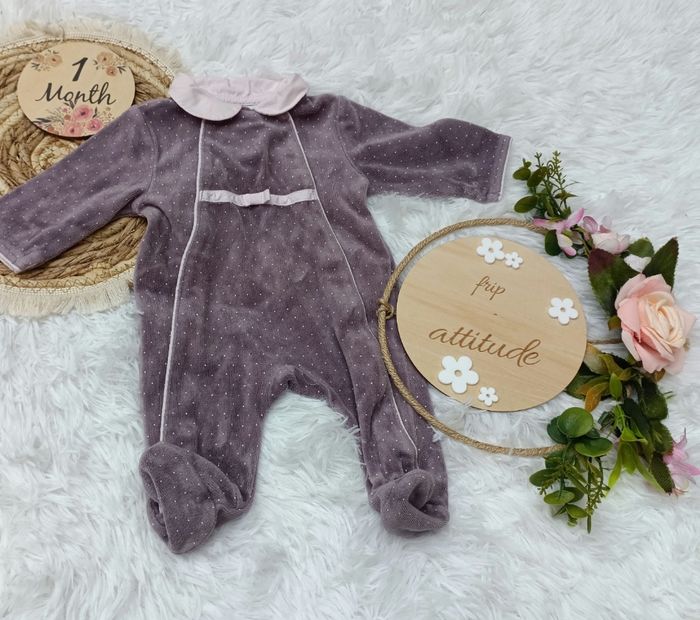 Pyjama obaibi 1 mois velours