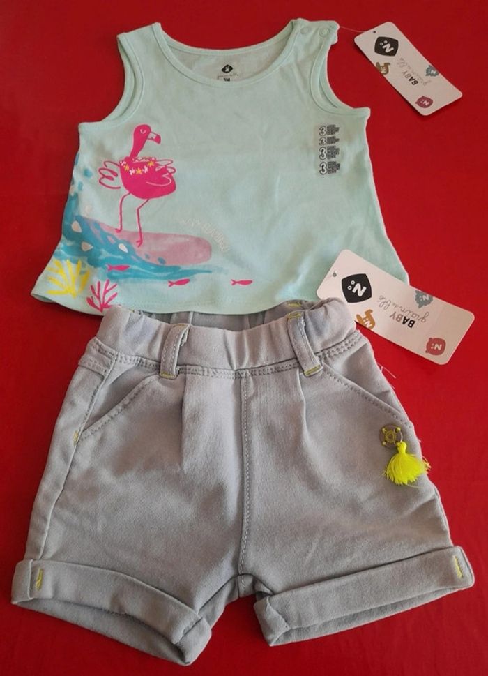 Ensemble short Z - grain de blé 3 mois neuf avec étiquette