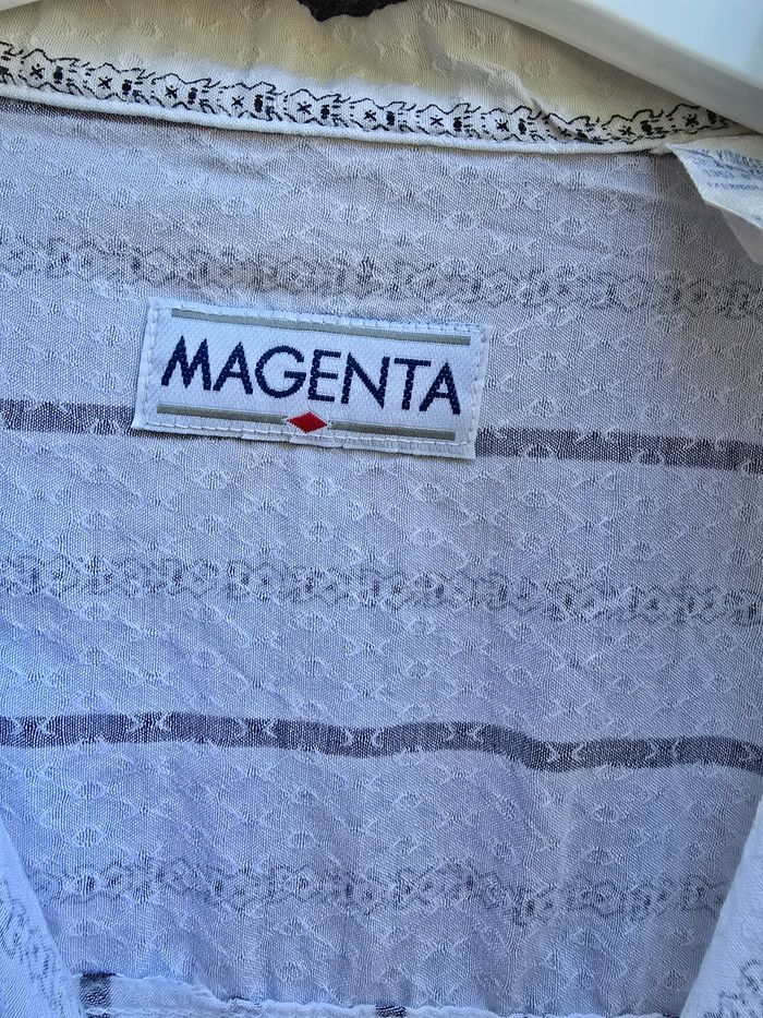 Chemise mixte 🍒Vintage 70 fabriqué en France🍒taille 42/44 - photo numéro 7