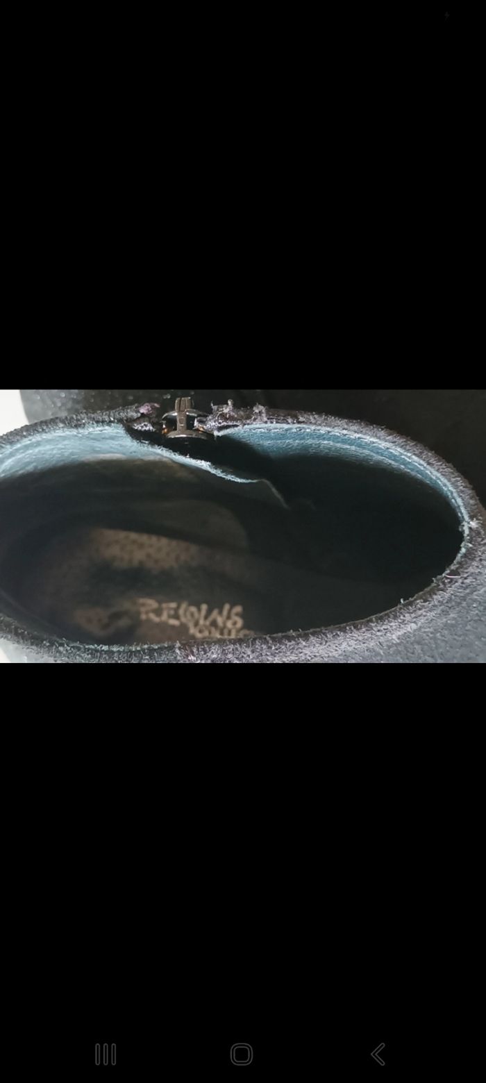 Bottines noires cuir nubuck Requins - photo numéro 6