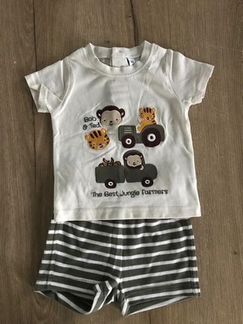 Ensemble short tee shirt 6 mois