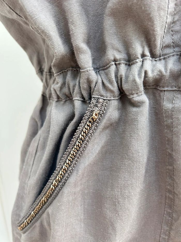 Robe été en coton beige gris Jacqueline Riu taille 42 - photo numéro 4