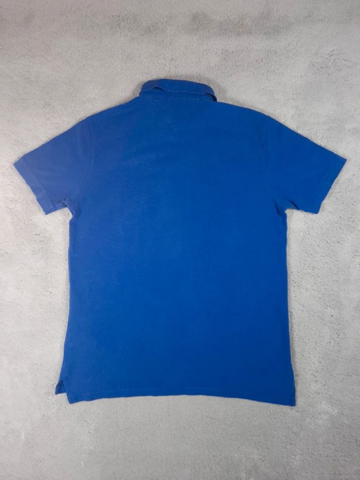 Polo Tommy Hilfiger manche courte - Bleu logo brodé - Taille L Hommes - 100% Coton - photo numéro 3