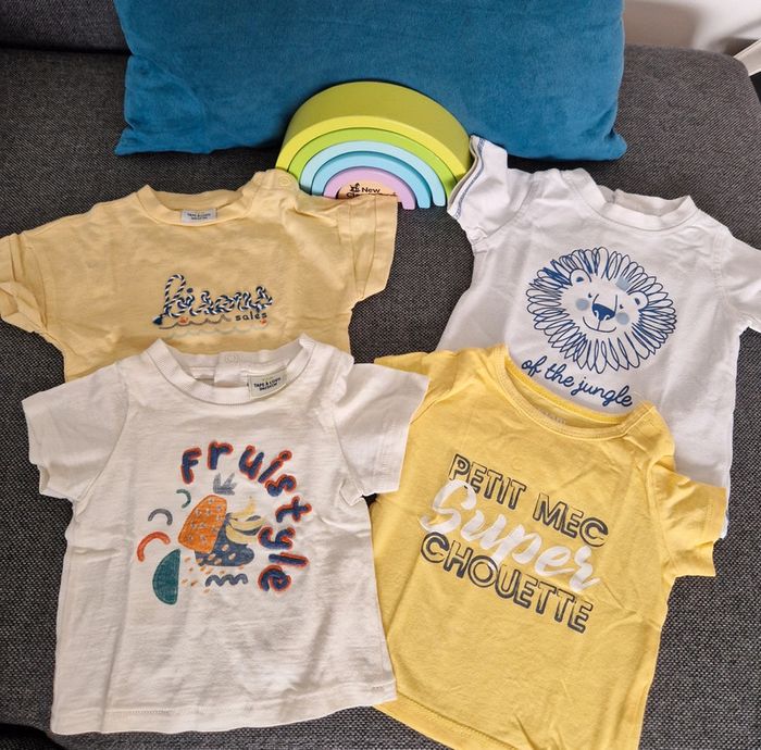 Lot 4 tee-shirt 3 mois - photo numéro 2