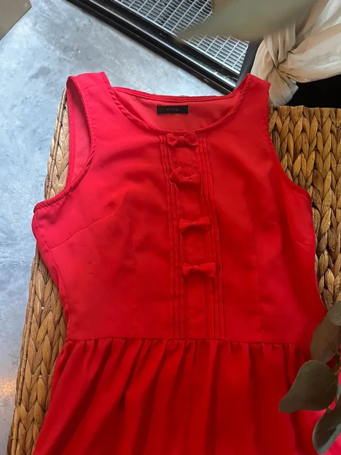 Robe rouge corail idéal cérémonie - photo numéro 3