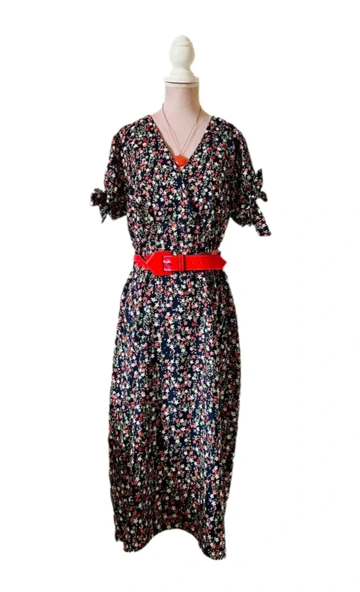 🌺🌿Jolie robe champêtre 38/40 motif liberty cottagecore bohemian floral dress🌸🌿 - photo numéro 4