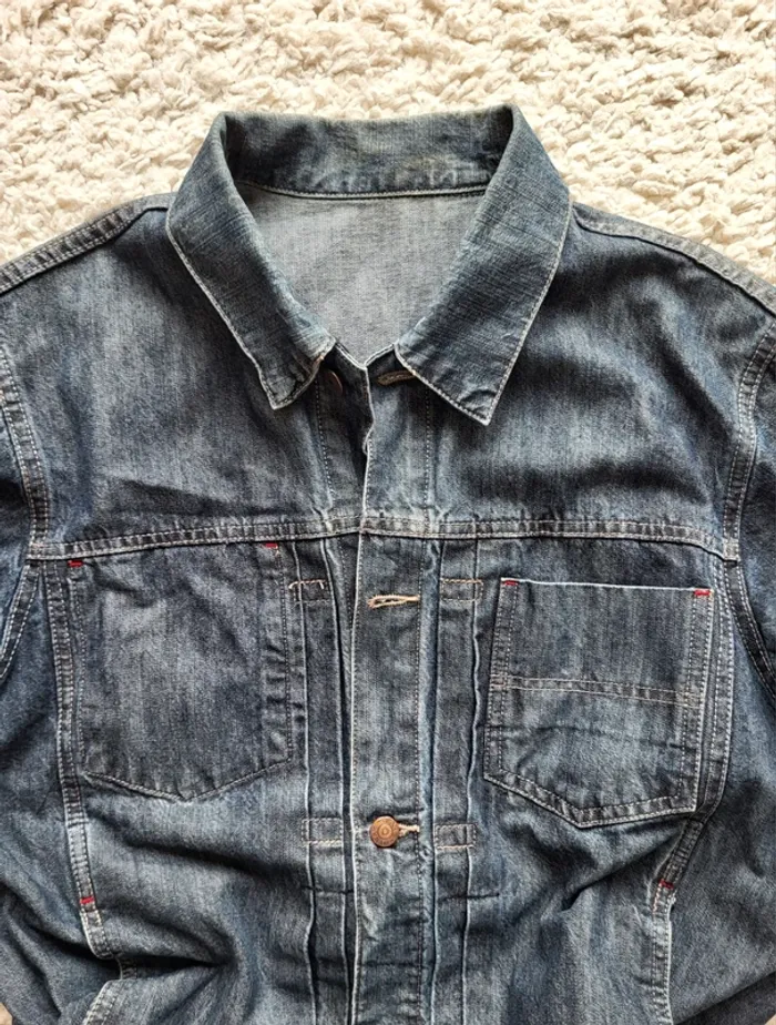 Veste en jean bleue foncée Dynam Taille 46 48 - photo numéro 16