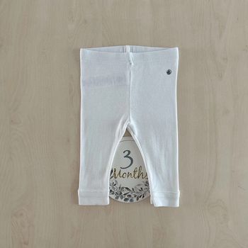 Leggings blanc petit bateau 3 mois 60 cm