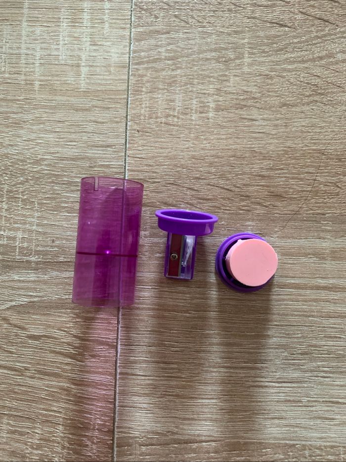 Taille crayon à réservoir et gomme intégrée + 1 crayon à papier HB Bic - photo numéro 2