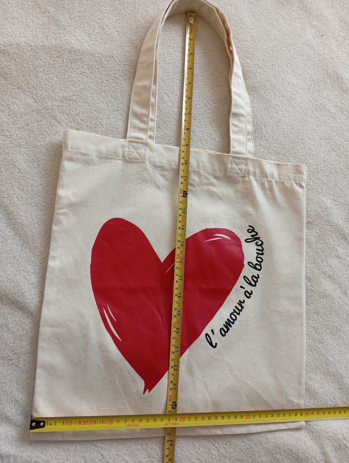 Tote bag "L'amour à la bouche "♥️ - photo numéro 7