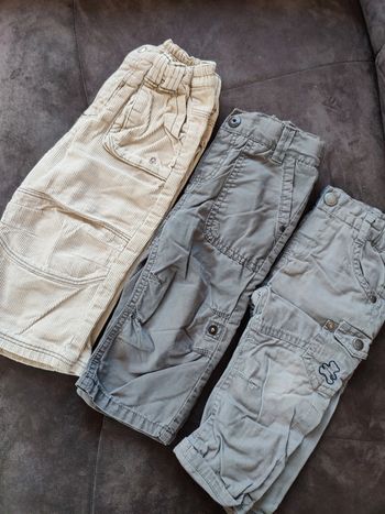 Lot de 3 pantalons garçon 12 mois