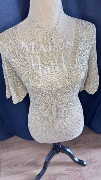 🌸 blouse dorée taille unique #scandal