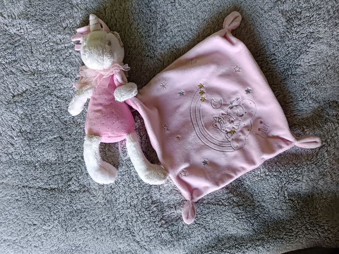 Doudou licorne rose – tout doux - photo numéro 6