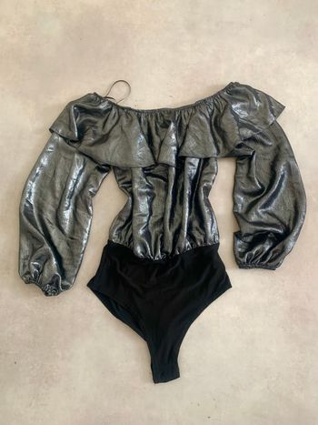 Body de soirée argenté New look taille S neuf sans étiquette 