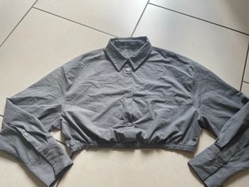 Chemise courte croc top zara