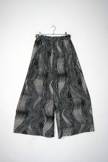 Pantalon large court noir/blanc cassé Italian Style taille S/M