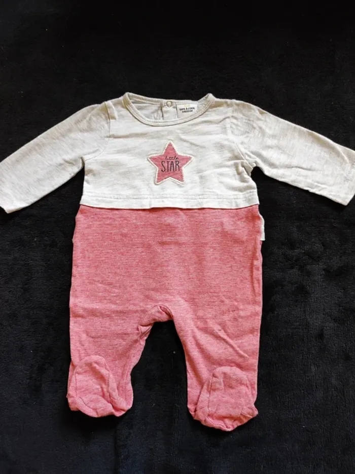 Lot 3 mois été pantalon t-shirt pyjama - photo numéro 2