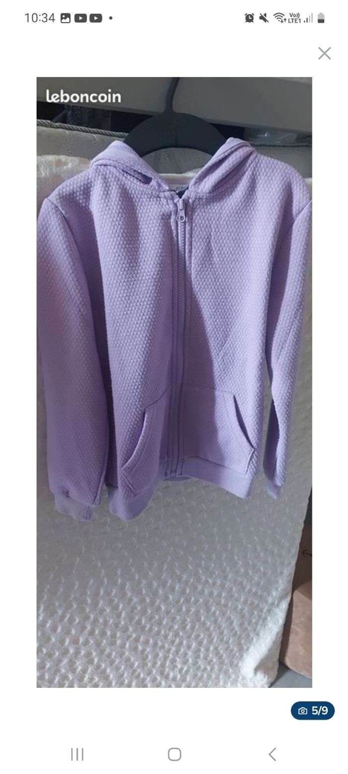 Lot se 4 sweats à capuche taille 8 ans - photo numéro 5