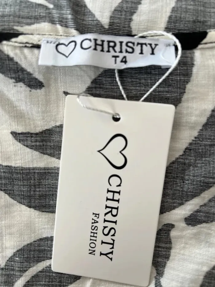 SOLDE Blouse sans manches taille 4; taille 48 - Christy ( spécialiste grande taille)  - neuf - photo numéro 7