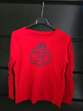 Tee-shirt ML rouge La Halle