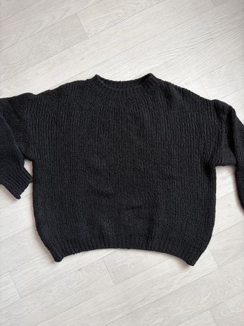 Pull noir oversize 