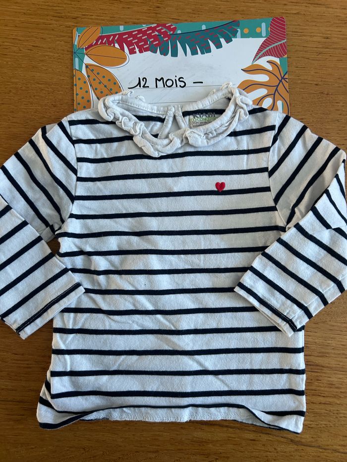 Lot de tee-shirts ML fille - 12 pièces - 12 mois - photo numéro 5