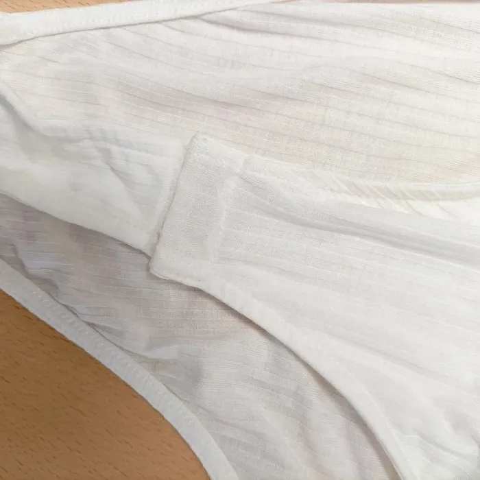 Body blanc Kiabi rayures ton sur ton - taille S - Neuf A629 - photo numéro 4