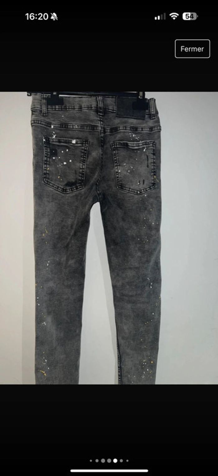 Jean slim troué Zara taille 11/12 ans 152 cm - photo numéro 9