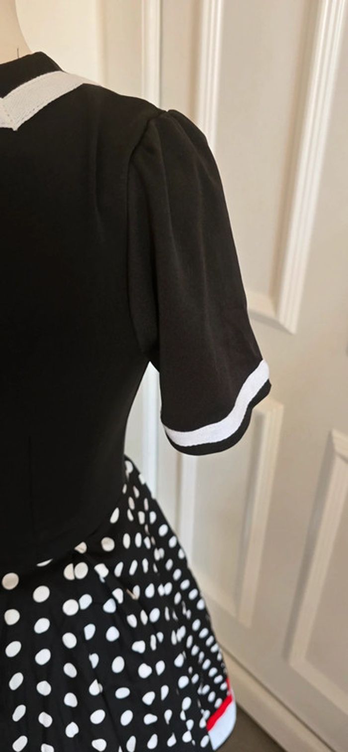 Robe pin-up retro vintage a points blancs taille S - photo numéro 6