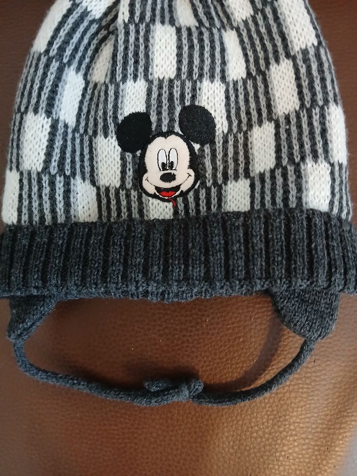 bonnet avec cache oreille garcon mickey disney 12/18 mois - photo numéro 8