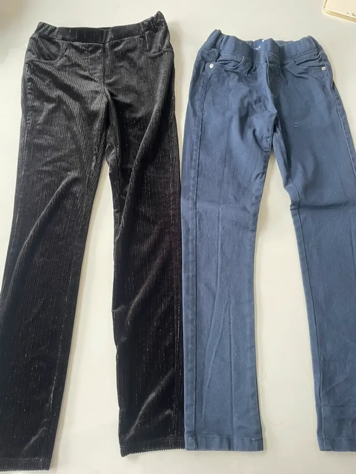 Lot 2 pantalons fille 8 ans