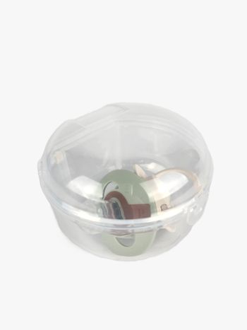 Lot de 2 Sucettes Dynamiques Lovi – Coloris Naturels – Avec Boîte de Stérilisation