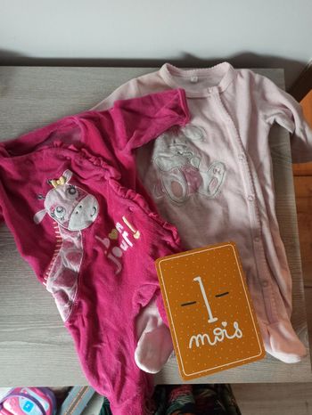 Pyjamas 1 mois fille