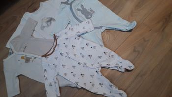 Lot de 4 pyjamas d'été 0 mois